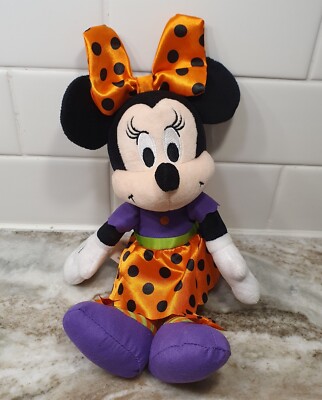 Disney Halloween Minnie Mouse 10'' Plush Just Play Stuffed Animal 2020