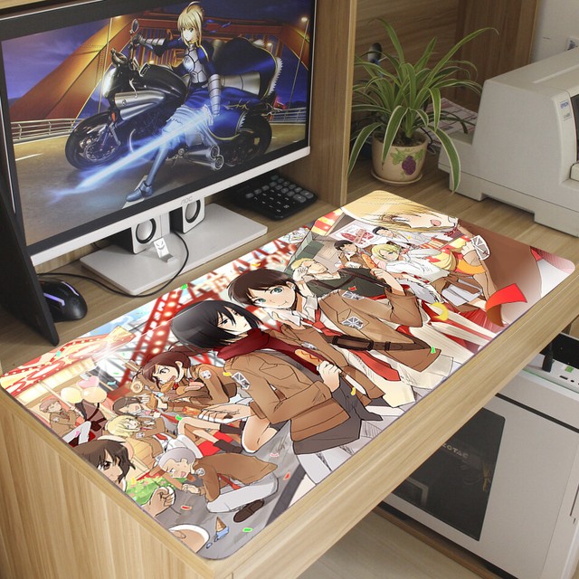Mouse Mat Anime Attack on Titan Large Game Play Mat Mouse Pad Table Mat