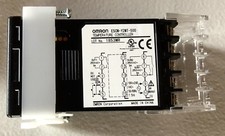 Omron E5CN Temperature Controller E5CN-Y2MT-500 100-240VAC w/Panel Mount Adapter