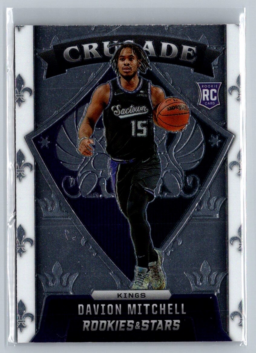 Davion Mitchell 2021-22 Panini Chronicles Rookies & Stars CRUSADE Kings RC #623