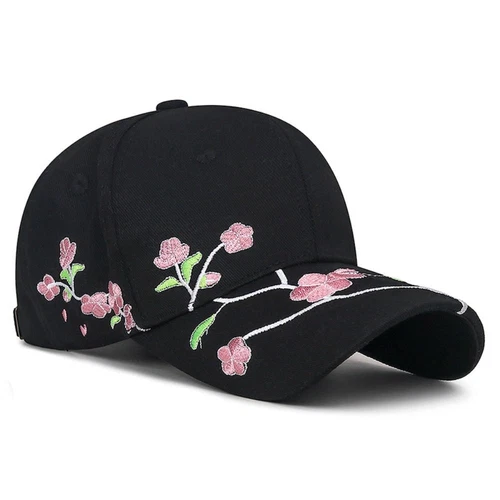 Korean Flower Embroidery Baseball Caps Plum Embroidered Baseball Cap Outdoor - Picture 13 of 14