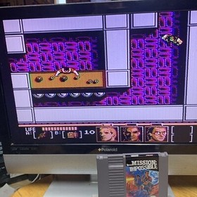 Mission: Impossible Nintendo NES Video Game Cartridge & Sleeve Tested Working