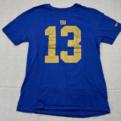 Nike New York Giants #13 Odell Beckham Jr. T-Shirt Blue Men's Size
