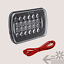 thumbnail 9  - 7x6&#034; 5x7&#034; Square 3,000 Lumen LED Sealed Beam Headlight DRL Black Head Lamp