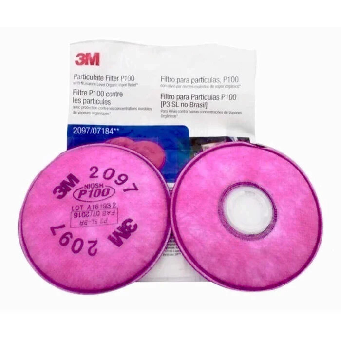 1 PACKAGE 3M 2097 P100 Particulate Organic Vapor Replacement