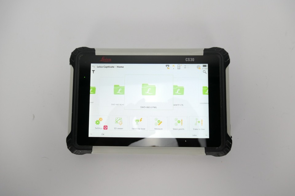 Leica CS30 Windows Tablet GPS Field Controller Used Survey Equipment ...