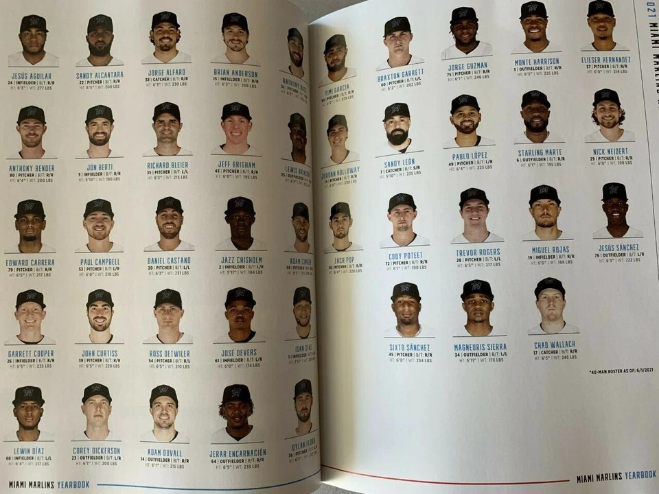 2021 MIAMI MARLINS YEARBOOK MLB PROGRAM WORLD SERIES ? MATTINGLY JETER 109 PG.'S - Image 2 of 4