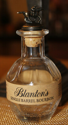 Miniature Blanton s Single Barrel Bourbon Whiskey Bottle 50ml Mini EMPTY Display