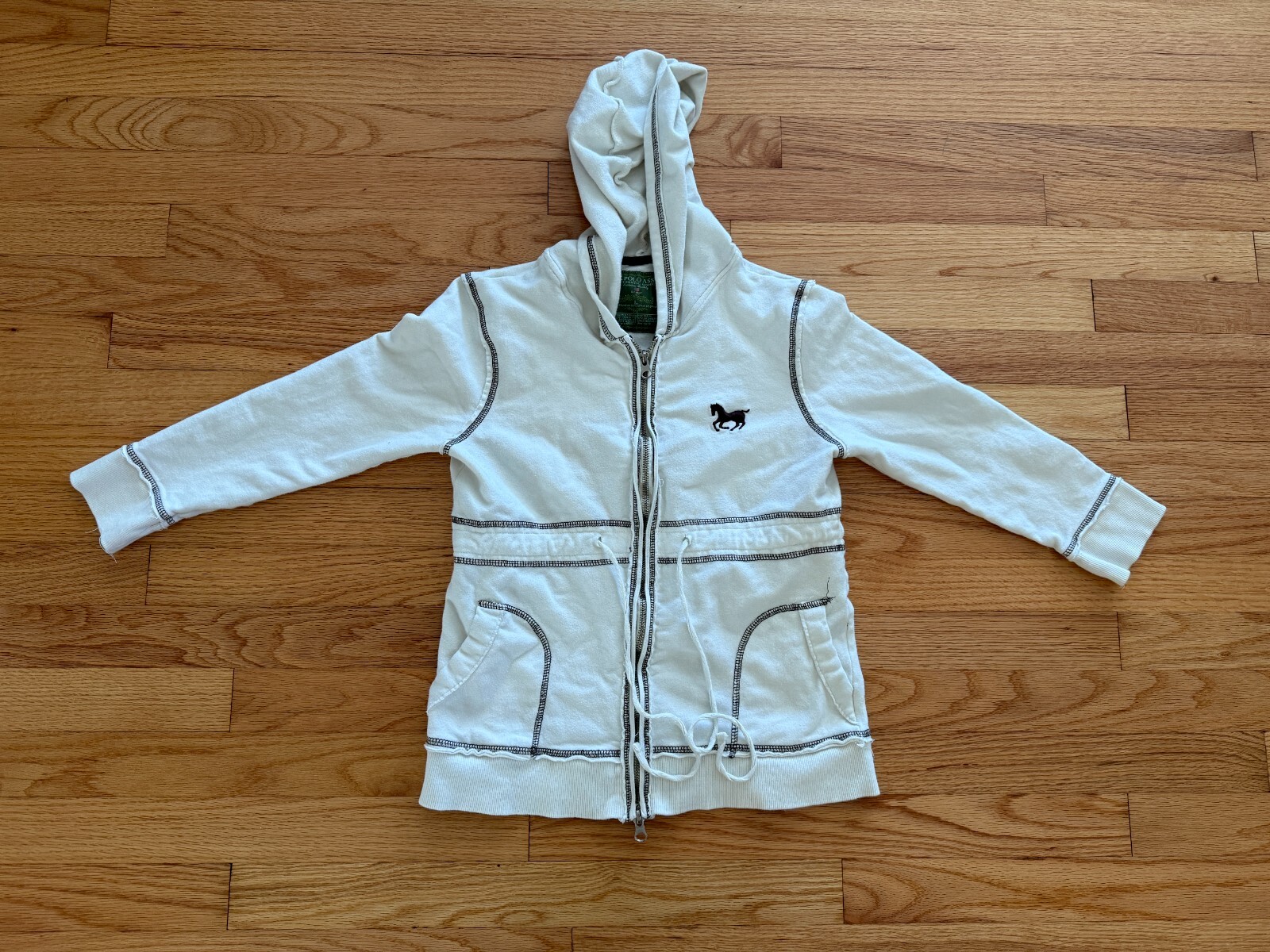 Polo Ralph Lauren Juniors grande full zip pony felpa con cappuccio vedi misure