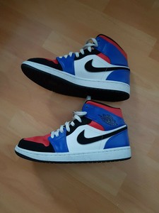 Nike Air Jordan 1 Mid Top 3 Uk 8 Eur 42 5 Ebay