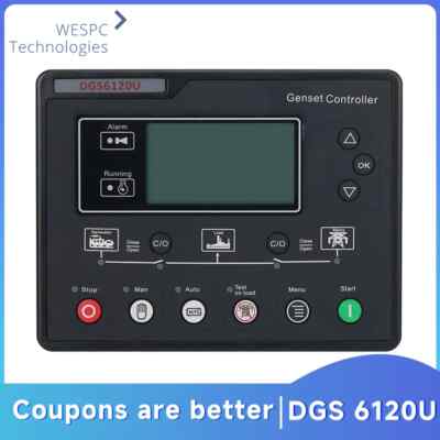 Generator Controller 6120U AMF Auto Start Stop Control Module ATS Generator part