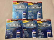 Kirkland Signature Non Drowsy AllerClear Antihistamine 10 mg Lot of 5