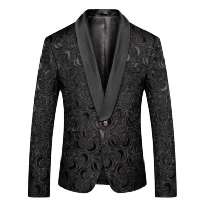 men's black dress jacket Kenneth Cole Reaction Men's Black Multi Pattern Suit Separate Jacket, 44 Short