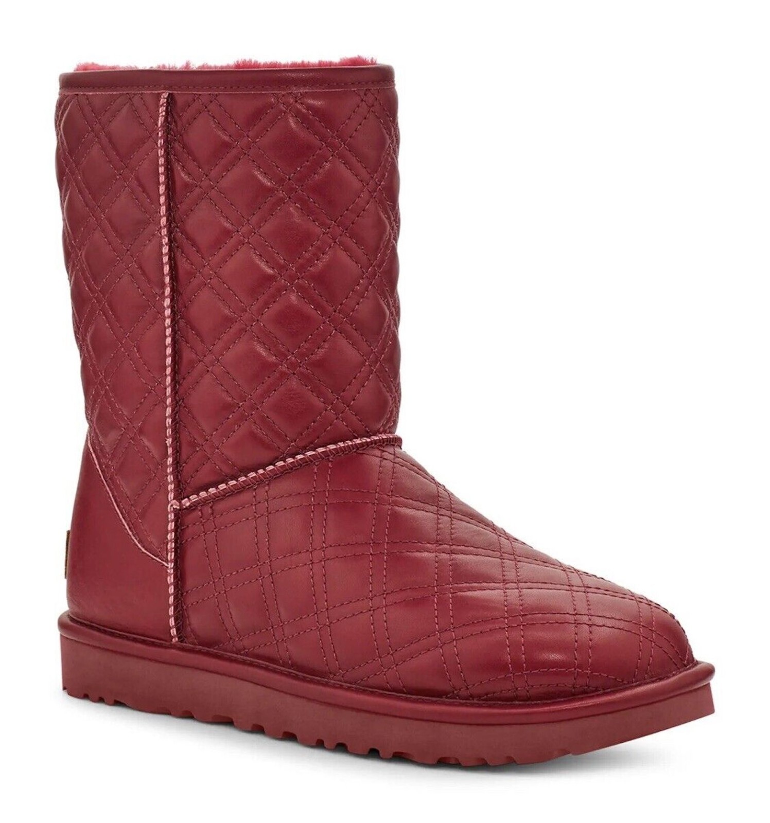 Genuine Shearling Lined Quilted Bootie 
