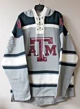 New NCAA Texas A&M Aggies old time style mid weight cotton lacer hoodie men XL