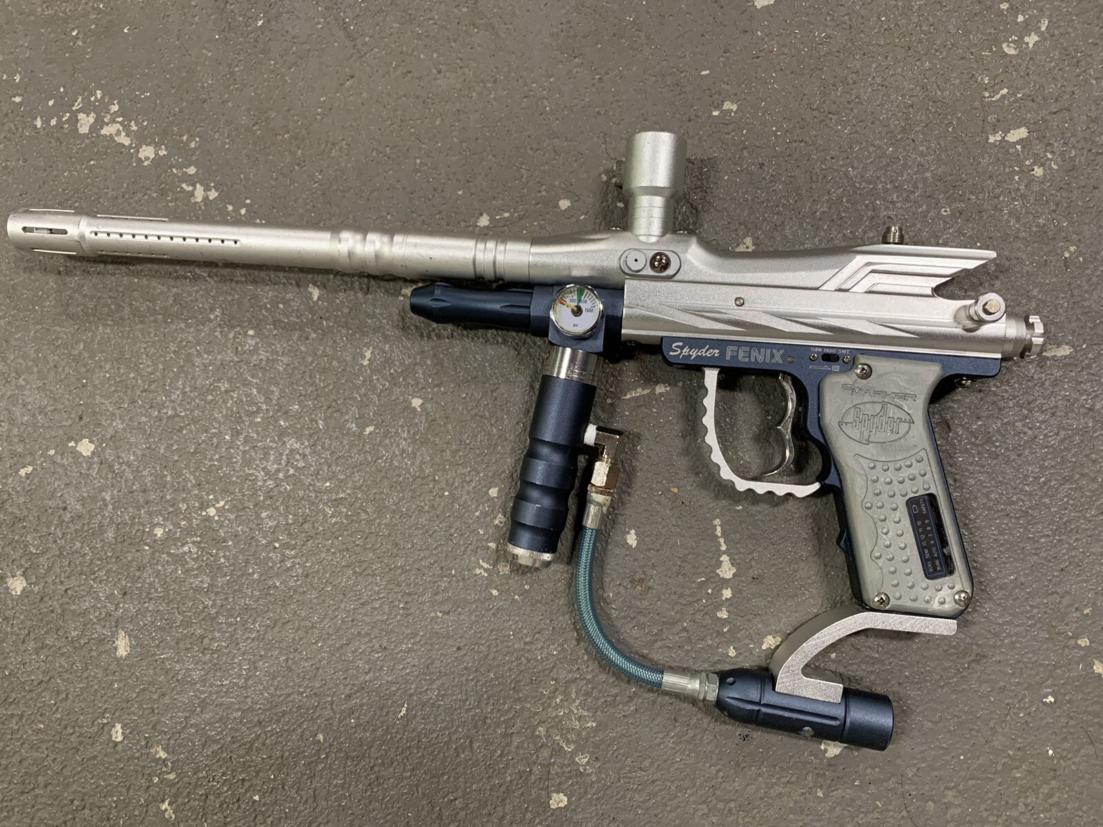 Silver Kingman Spyder Fenix Electronic Paintball Gun eBay