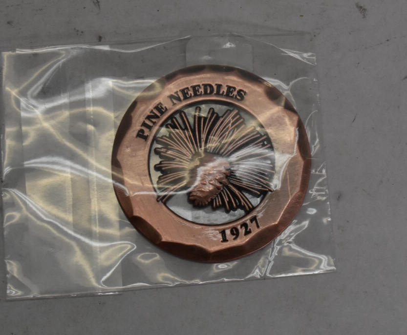 Course Brass Ball Marker Pac Golf 1.5" Collectable Coin