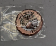 Pine Needles 1927 Golf Course Brass Ball Marker PAC Golf 1.5" Collectable Coin