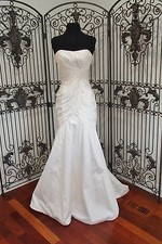 C22 MORI LEE BY MADELINE GARDNER 6605 SZ 8 PEARL $950 WEDDING BRIDAL GOWN DRESS