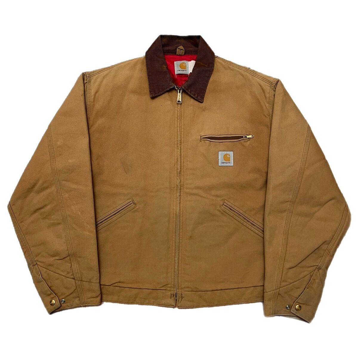 【希少】USA製Carhartt Detroit jacket J01 DNY Vintage Carhartt J01 USA Made Detroit Jacket Blanket Lined