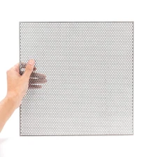 Perforated Stainless Steel Sheet - 12'' X 12'' X 0.06"(16 GA), Steel Perforated