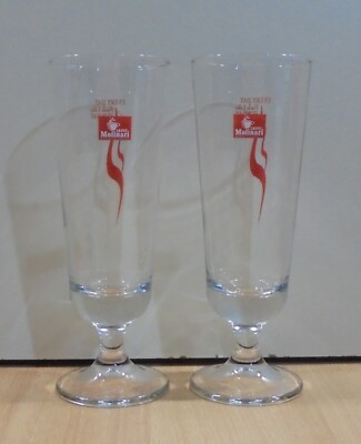MOLINARI ESPRESSO COFFEE ADVERTISIGN SET OF TWO GLASSES