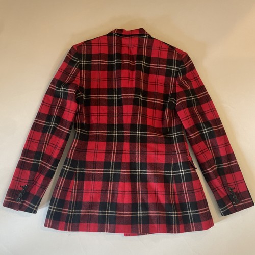 Ralph Lauren Purple Label Wool Jacket Red Plaid Tartan Twill Blazer Coat 4 S $3k - 第 13/20 張圖片
