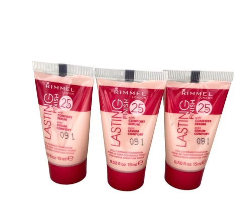 3 x Rimmel 15ml Foundation Tubes Mini Travel Liquid BB Cream Joblot - Picture 22 of 23