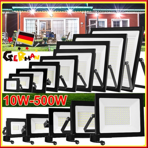 LED Fluter Außen Strahler Scheinwerfer 10W 20W 30W 50W 100W 200W 300W 500W IP66 - Bild 2 von 178
