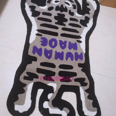 HUMAN MADE Gray TIGER RUG Classic Carpets Wool Studio Area Rugs | eBay
