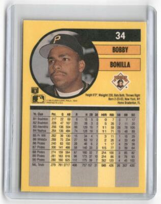 Bobby Bonilla 1991 Fleer #34 - K8632 | eBay