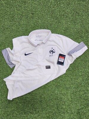 Nike France Men's Away Jersey 12-13 - White | eBay