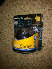 Waterpik 6-Mode PowerSpray power spray plus Fixed Mount Shower Head, Chrome 1.8