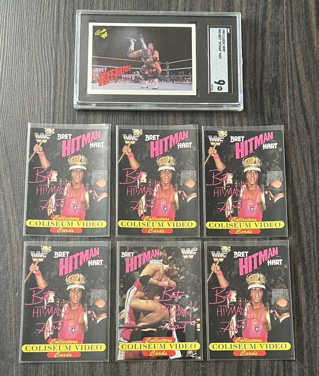 Bret “Hitman” Hart Card Collection With High Graded Older Card | eBay