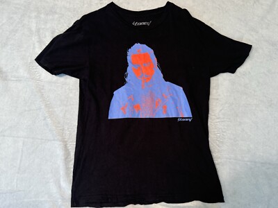 Post Malone Stoney Concert Tour Black Medium T-Shirt Rap Rock Music Neon Graphic