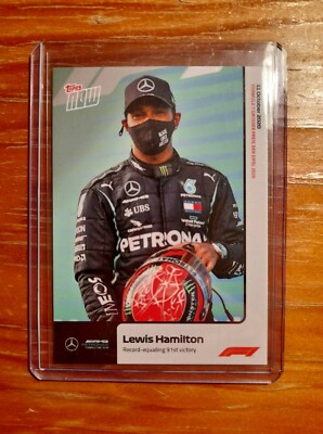 RARE LEWIS HAMILTON Topps Now Formula 1 F1 Record-Equalling 91st