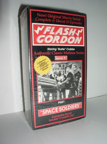 Flash Gordon Serial#1 - Space Soldiers starring Buster Crabbe (VHS.NEW,B&W) - 第 1/5 張圖片