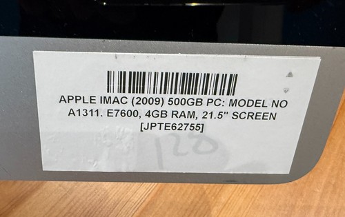 Imac 2009 21.5" Cracked Screen Working Condition - Afbeelding 22 van 24