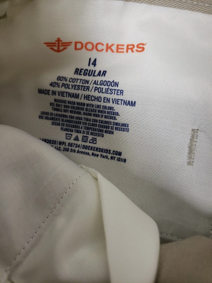 Pantalones Cortos Dockers Niños Beige Caqui Bolsillos Elastizados Aprobados Ropa Escolar Talla 14 Nuevos con Etiquetas Foto 4 de 4