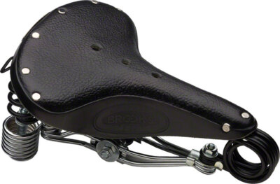 Brooks B135 Unisex Saddle Black with chrome double Spring | eBay