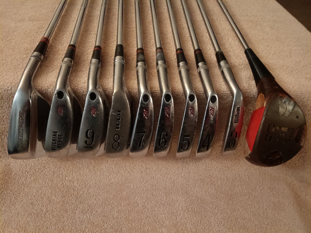 TZ GOLF - VINTAGE Wilson X31 ( Like HOGAN RADIAL) 3W-SW w/Putter 