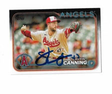 Los Angeles Angels GRIFFIN CANNING  Signed 2024 Topps Card #69