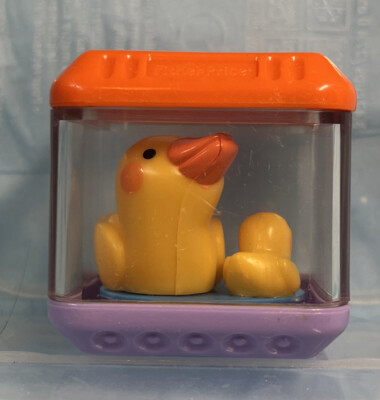 VINTAGE FISHER PRICE PEEK A BLOCKS SENSORY REPLACEMENT BLOCK DUCK & BABY DUCKLIN