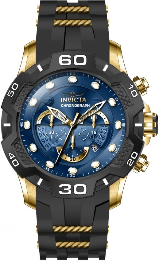 Invicta 36682 Speedway Gmt & Cronógrafo Esfera Azul Con 1 Reloj Buceo Funda - Imagen 4 de 4