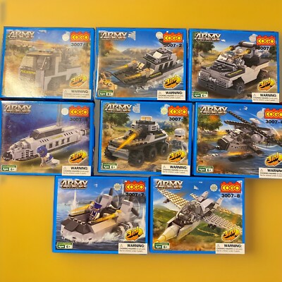 MAGIBRIX COGO ARMY ACTION FULL SET 3007/1-8 Military Lego-like