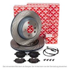 febi Bremsscheiben Ø 300mm + Beläge + Sensor für BMW X1 E84 ab 03.2010 hinten