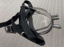 ADULT EQUESTRIAN SPURS w/ NYLON STRAPS for English Horseback Riding & Training