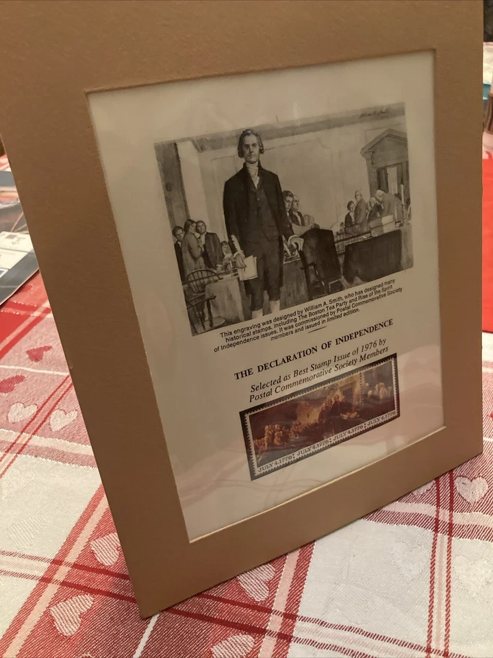 Postal Commerative Society Best Stamp of 1976 Declaration Of Independence - Image 4 of 4