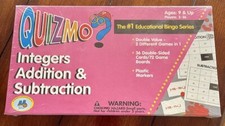 Quizmos Math Integers Bingo Board Game