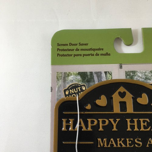 Magnetic Plaque Happy Heart Screen Saver Doors & Windows Evergreen Garden - Picture 2 of 4